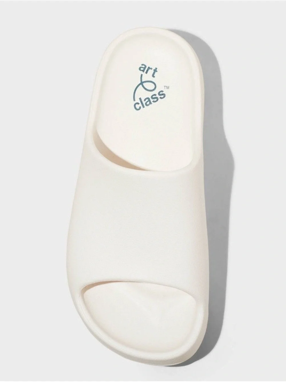 Art Class Girl's White Eddie Platform Slide Sandal Size 2